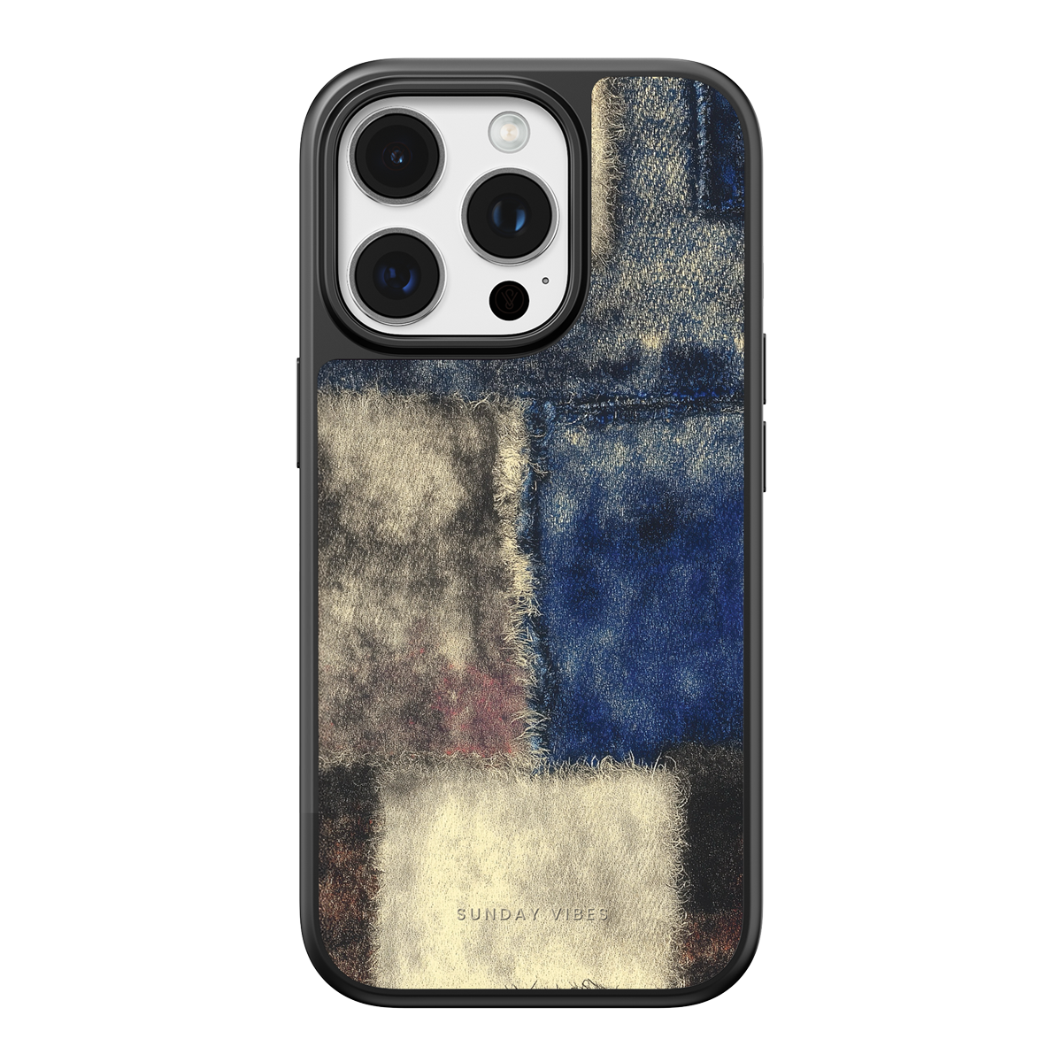 Denim Patchwork iPhone Case