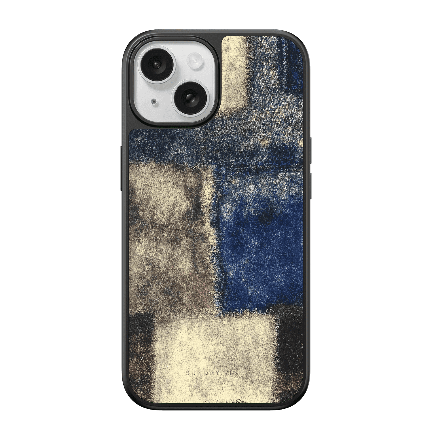 Denim Patchwork iPhone Case