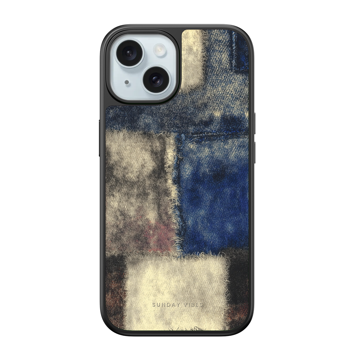 Denim Patchwork iPhone Case