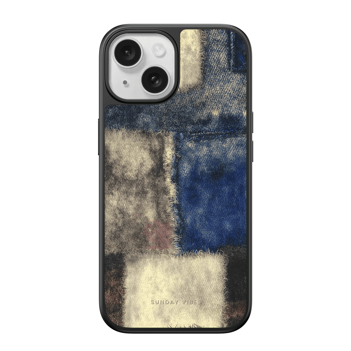 Denim Patchwork iPhone Case