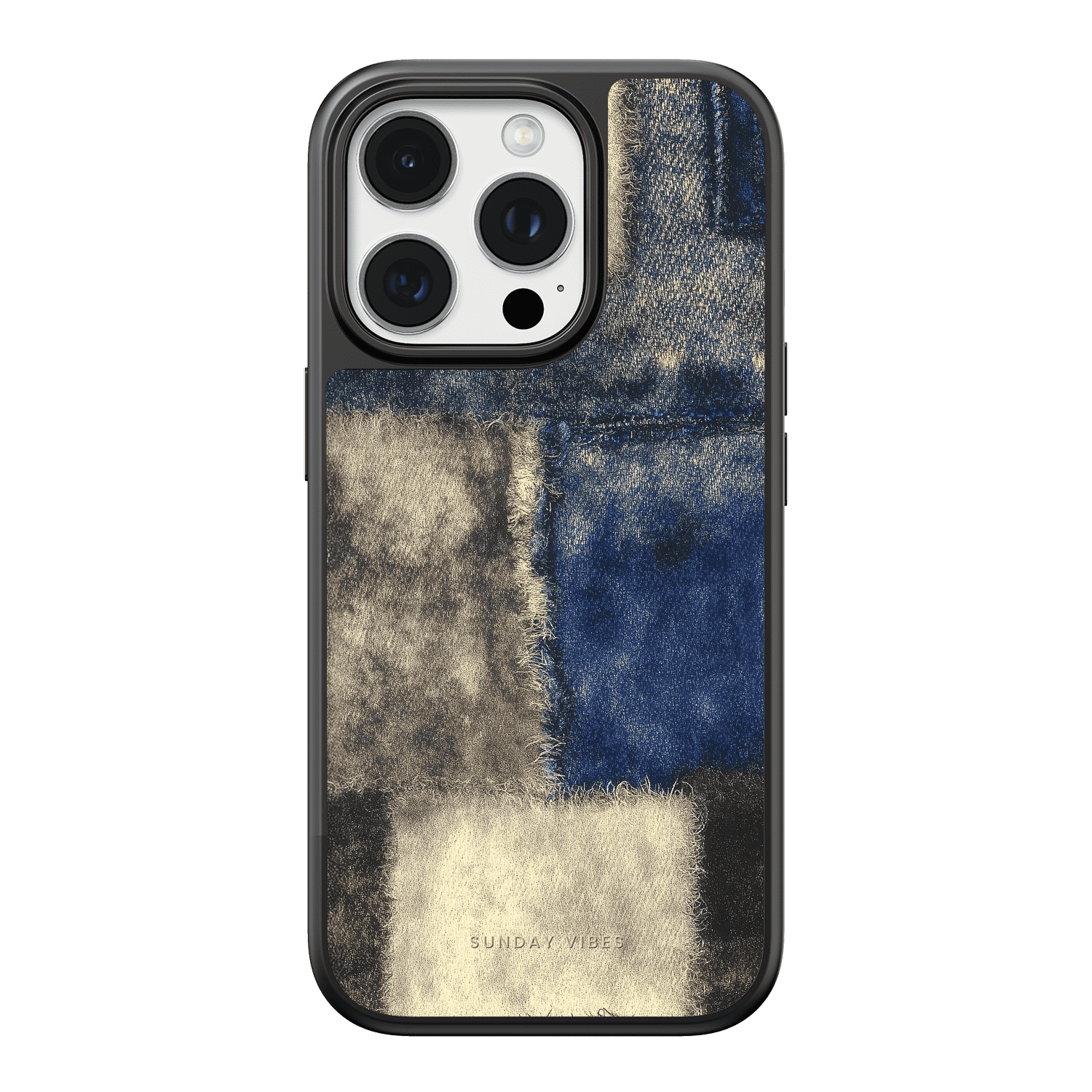 Denim Patchwork iPhone Case