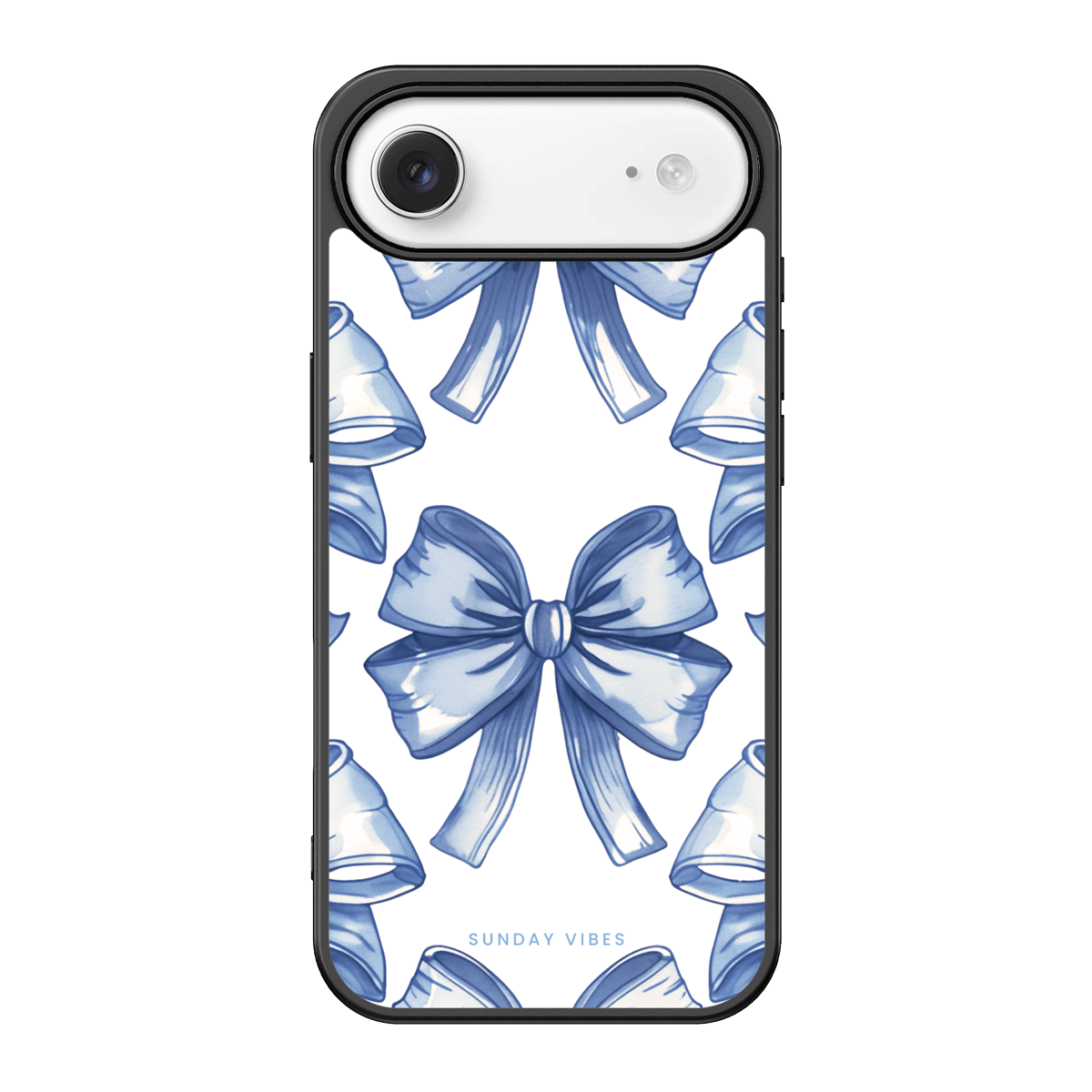 Blue Bow Elegance iPhone Case