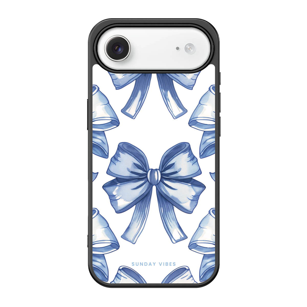 Blue Bow Elegance iPhone Case