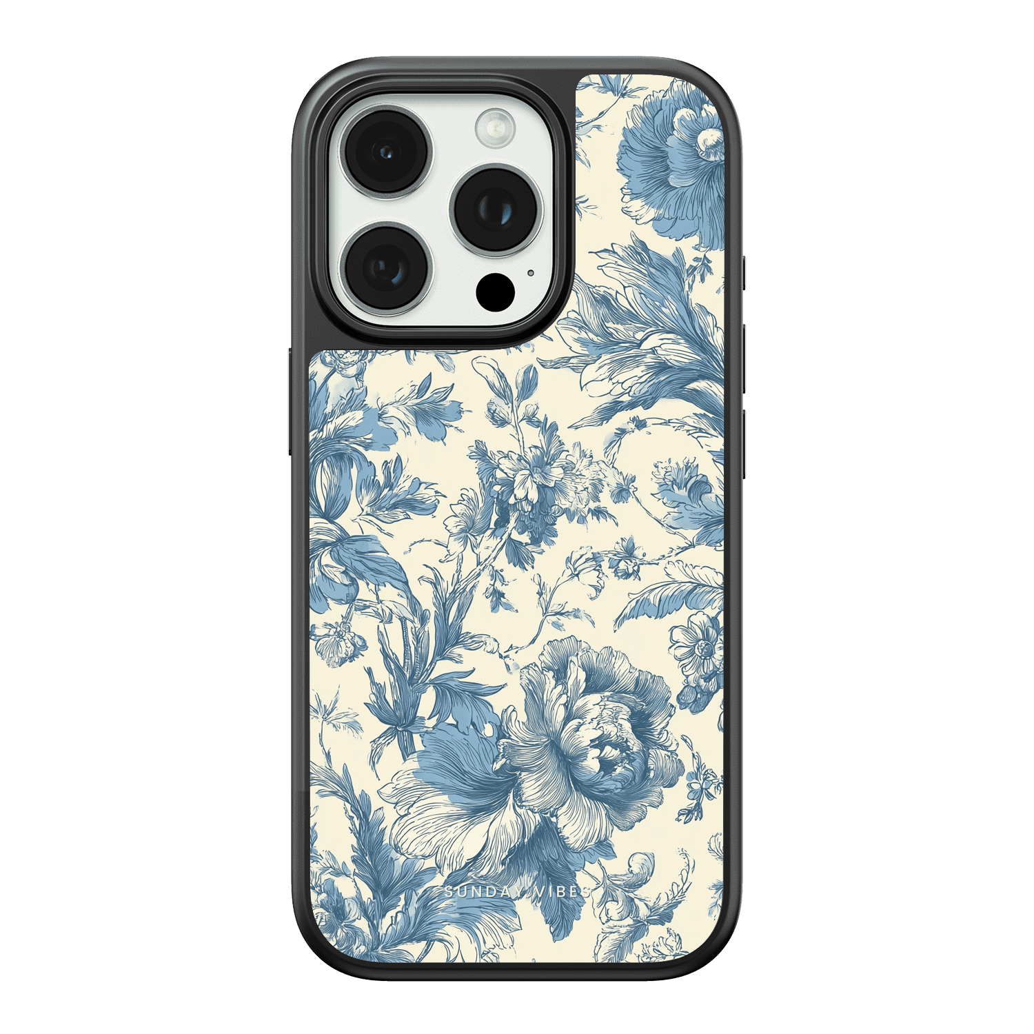 Celestial Blue Bloom iPhone Case