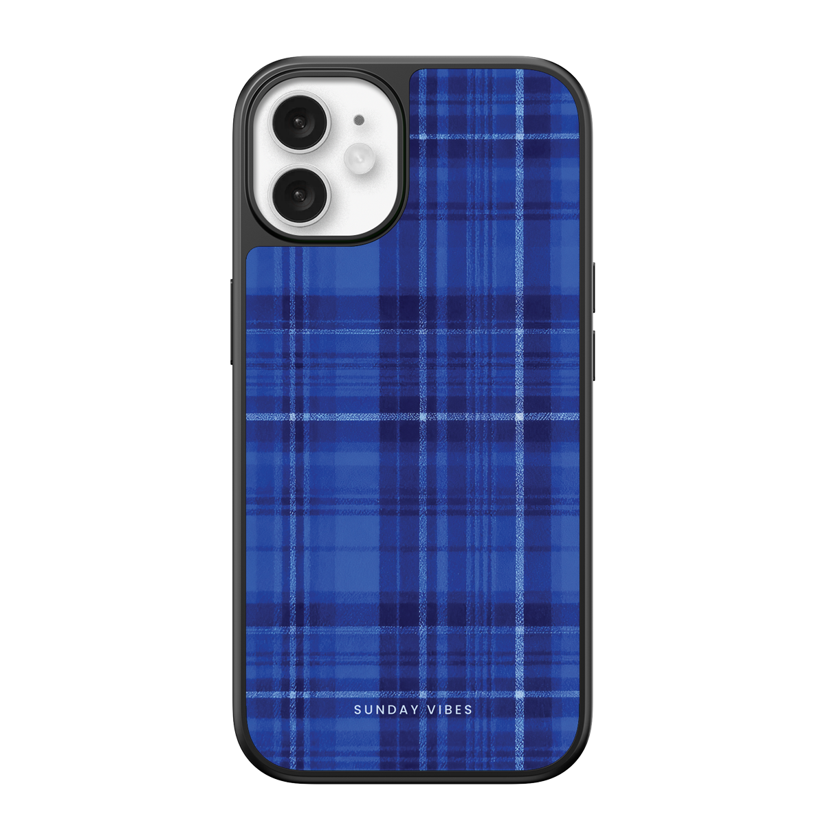 Indigo Plaid iPhone Case