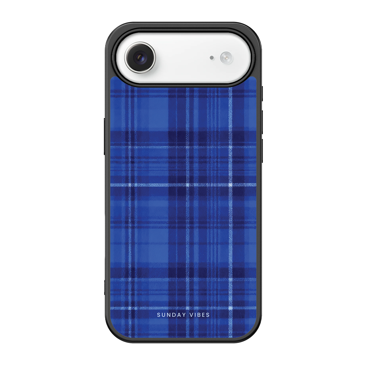 Indigo Plaid iPhone Case