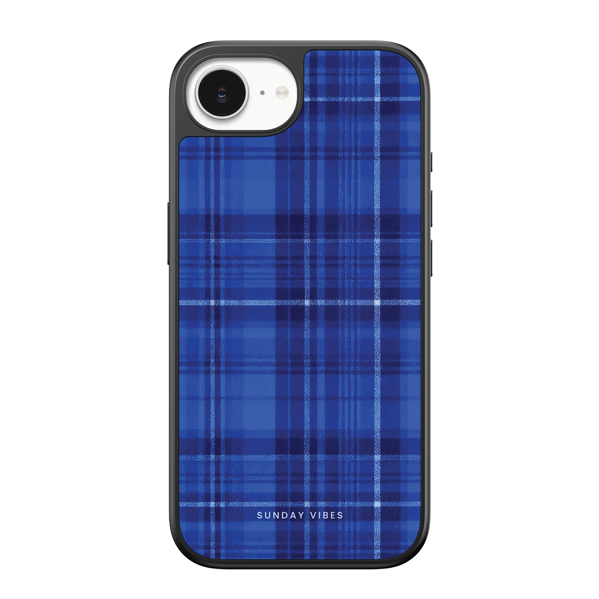 Indigo Plaid iPhone Case