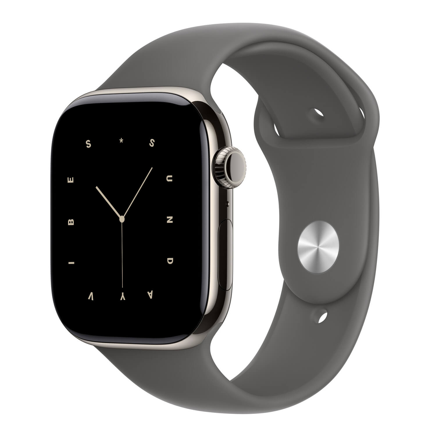 Silicone Sport Band - Stone Grey