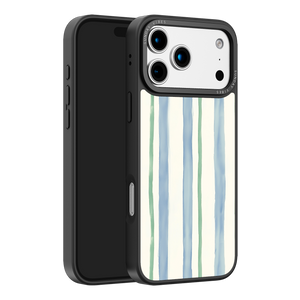 Azure Meadow Stripe iPhone Case
