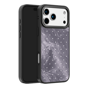 Silver Moon Dots iPhone Case