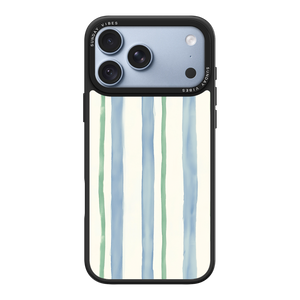 Azure Meadow Stripe iPhone Case
