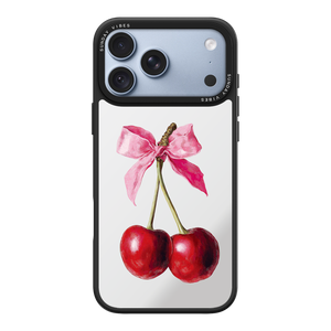 Cherry Charm Mirror iPhone Case