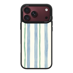 Azure Meadow Stripe iPhone Case