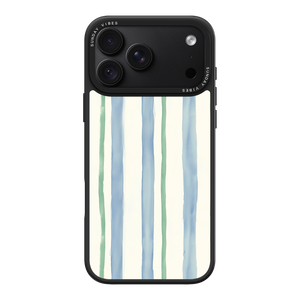 Azure Meadow Stripe iPhone Case