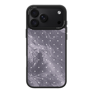 Silver Moon Dots iPhone Case