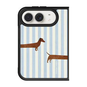 Sausage Dog Stripe iPhone Duo Case