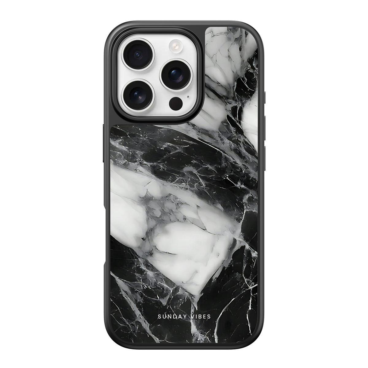 Monochrome Marble iPhone Case