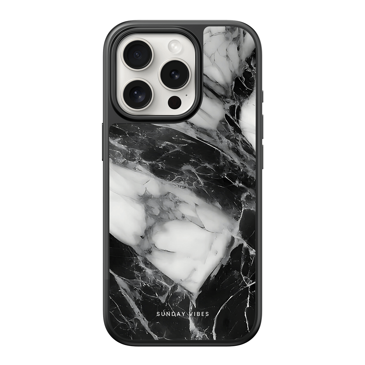 Monochrome Marble iPhone Case