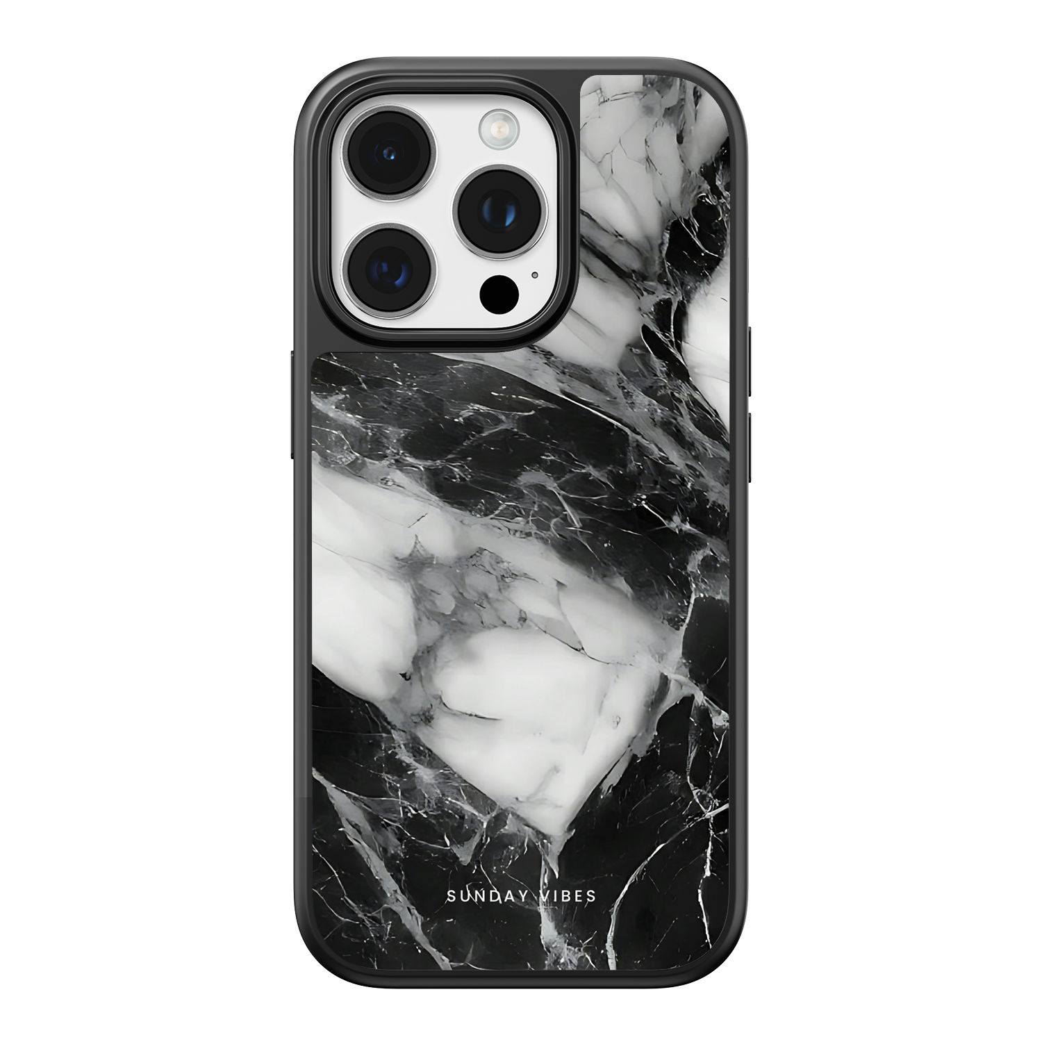 Monochrome Marble iPhone Case