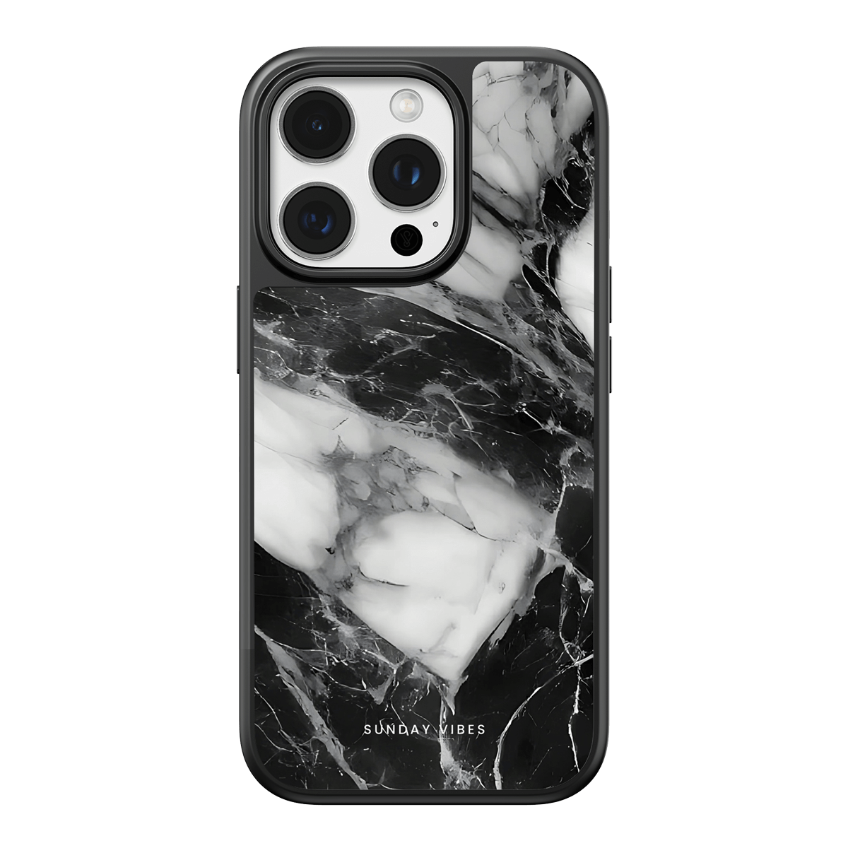 Monochrome Marble iPhone Case