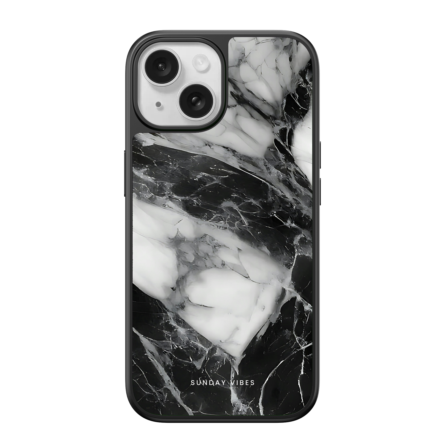 Monochrome Marble iPhone Case