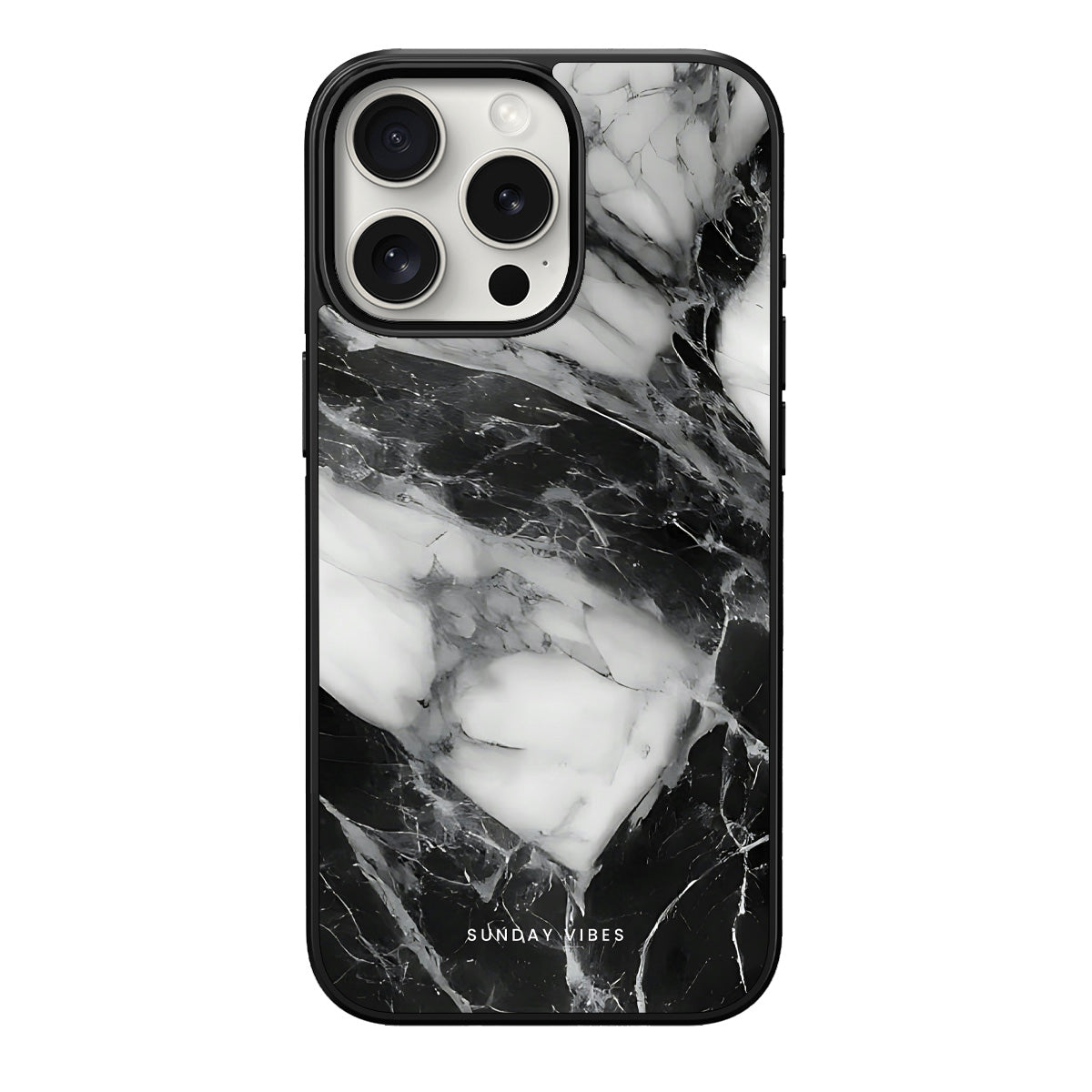 Monochrome Marble iPhone Case