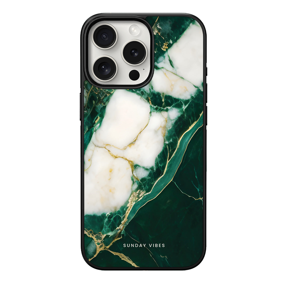 Emerald Vein Marble iPhone Case