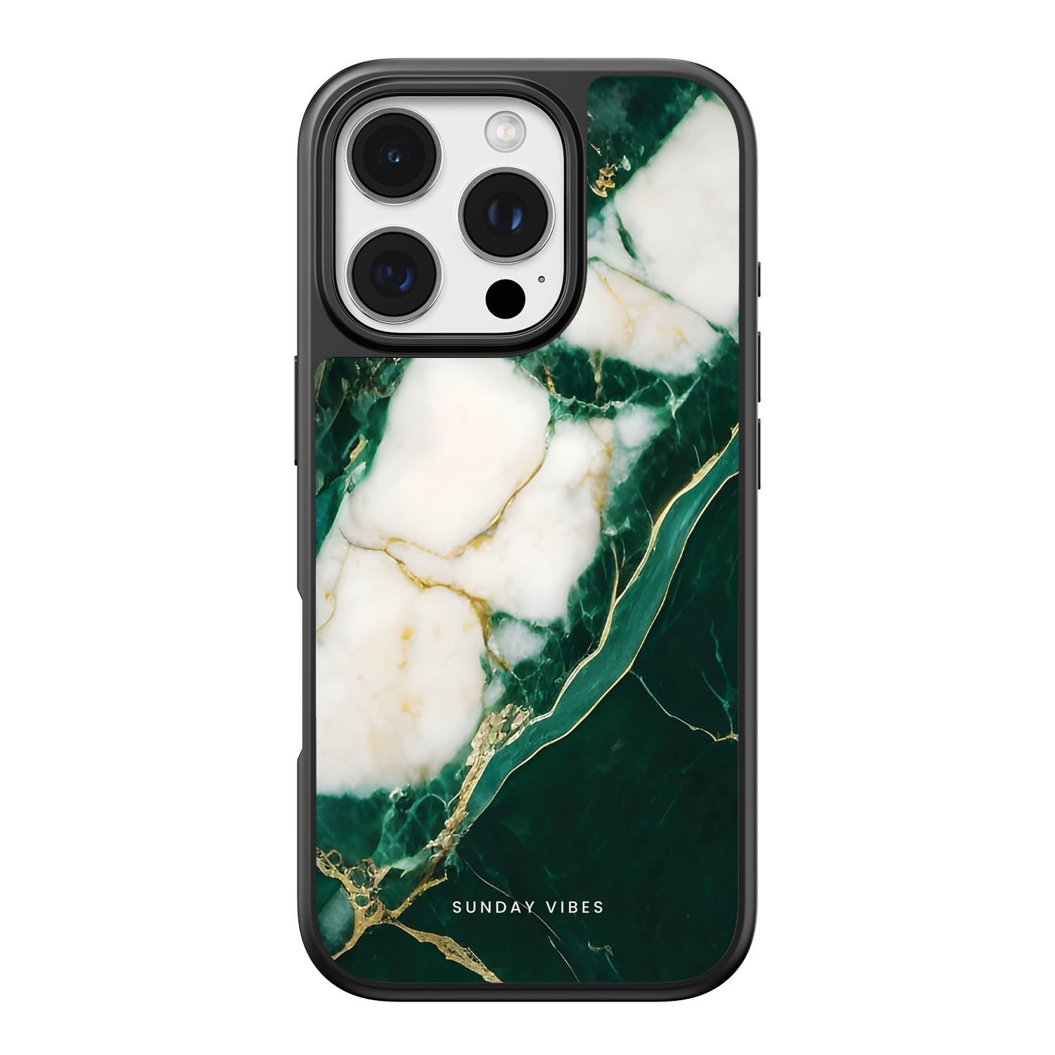 Emerald Vein Marble iPhone Case