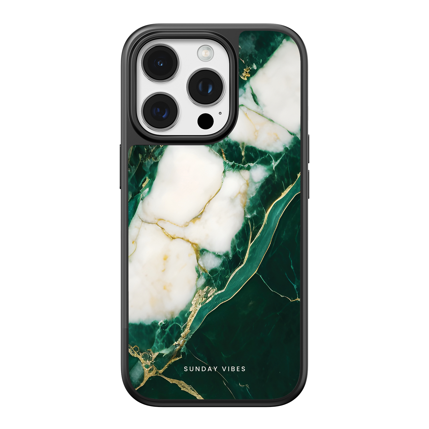 Emerald Vein Marble iPhone Case