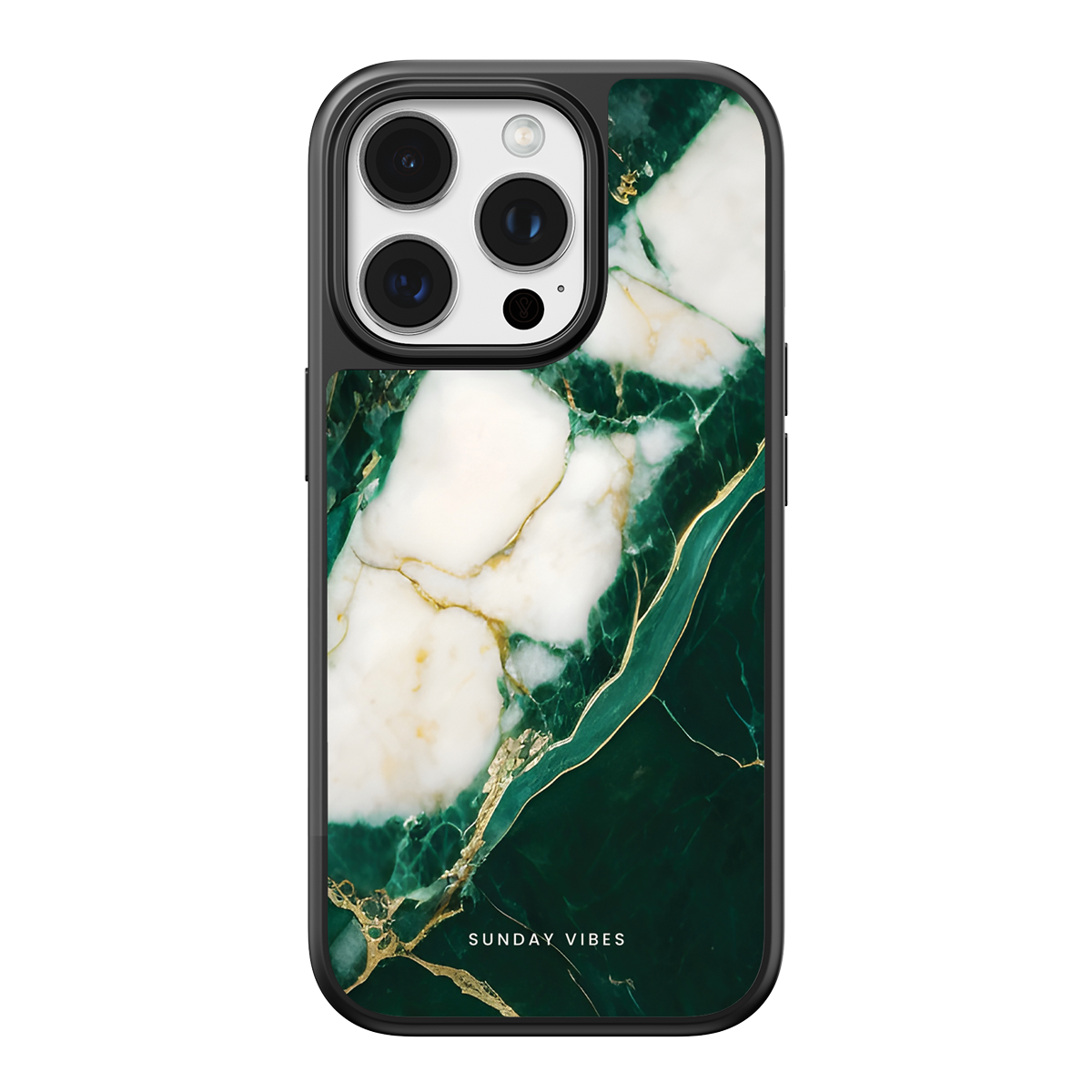 Emerald Vein Marble iPhone Case