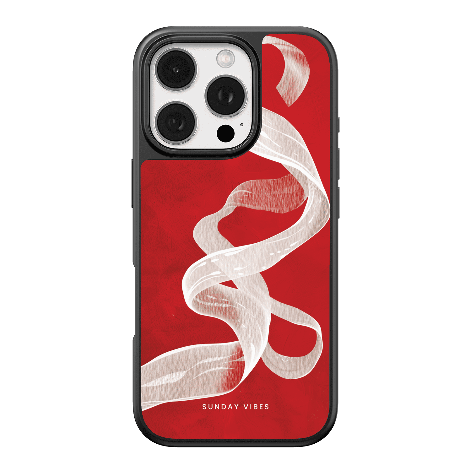 Crimson Ribbon iPhone Case
