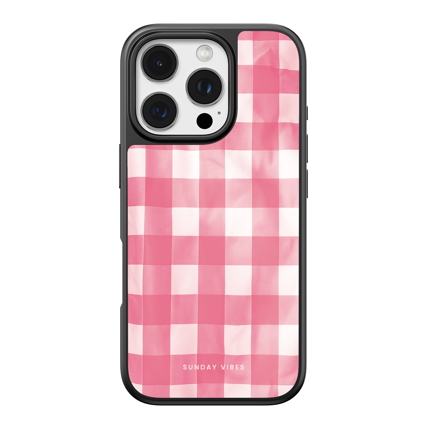 Blush Gingham iPhone Case