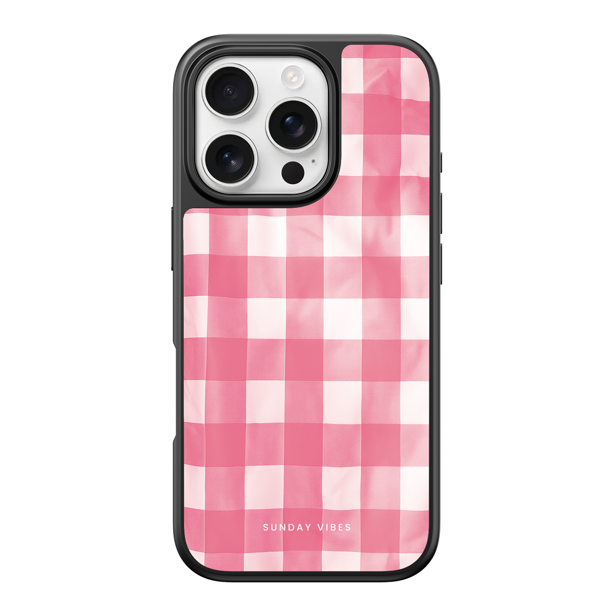 Blush Gingham iPhone Case