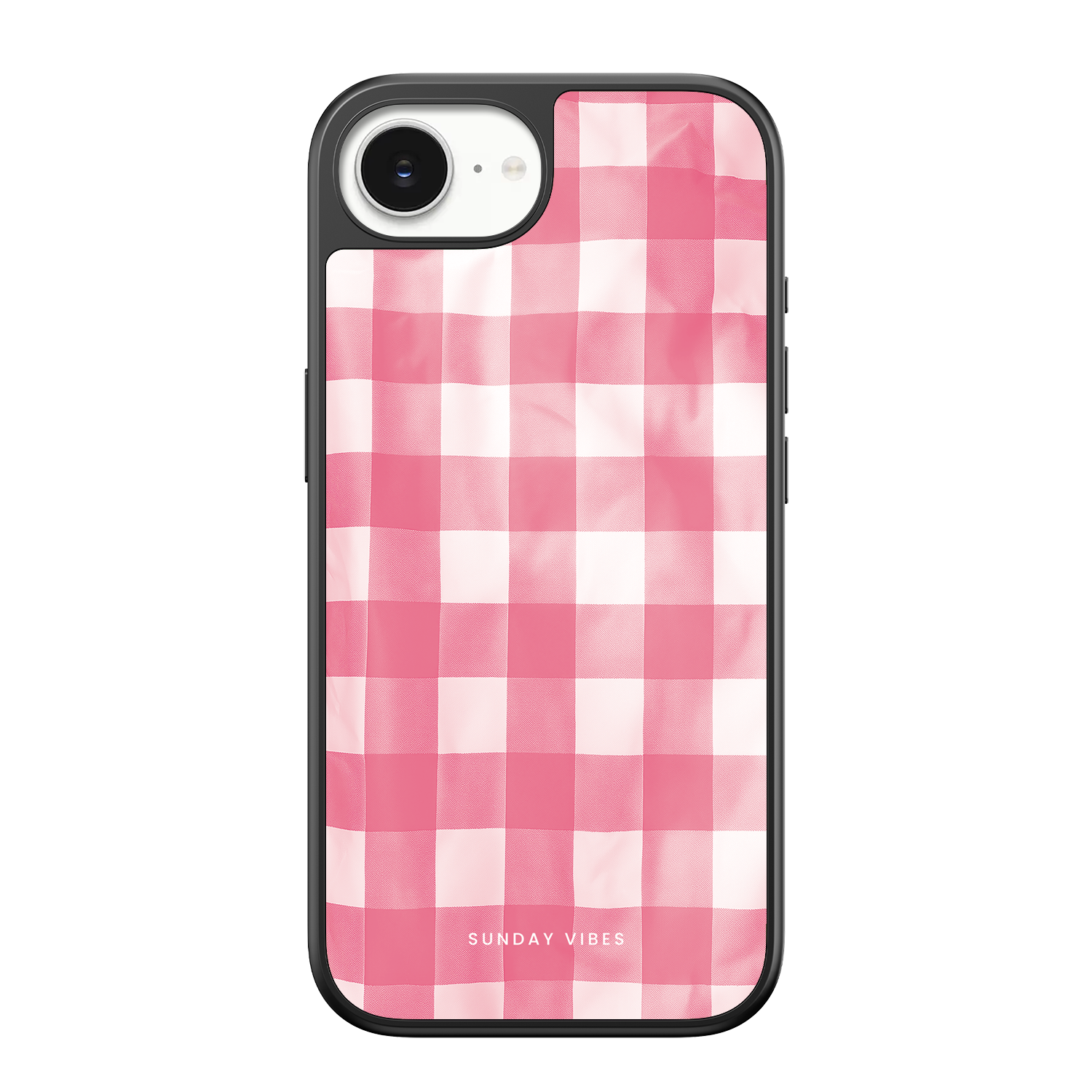 Blush Gingham iPhone Case