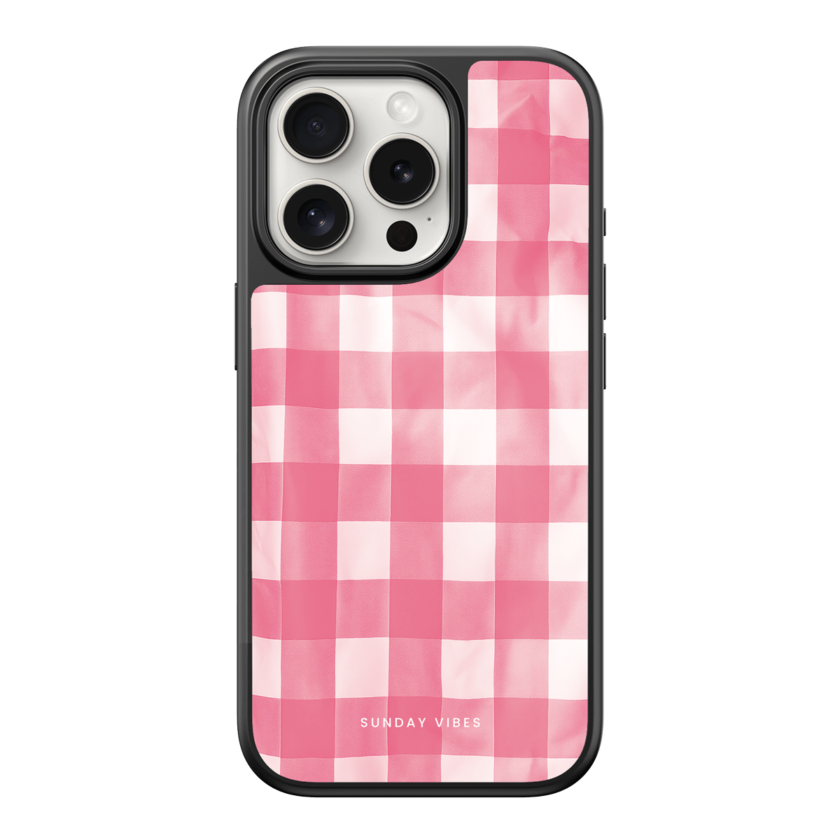 Blush Gingham iPhone Case