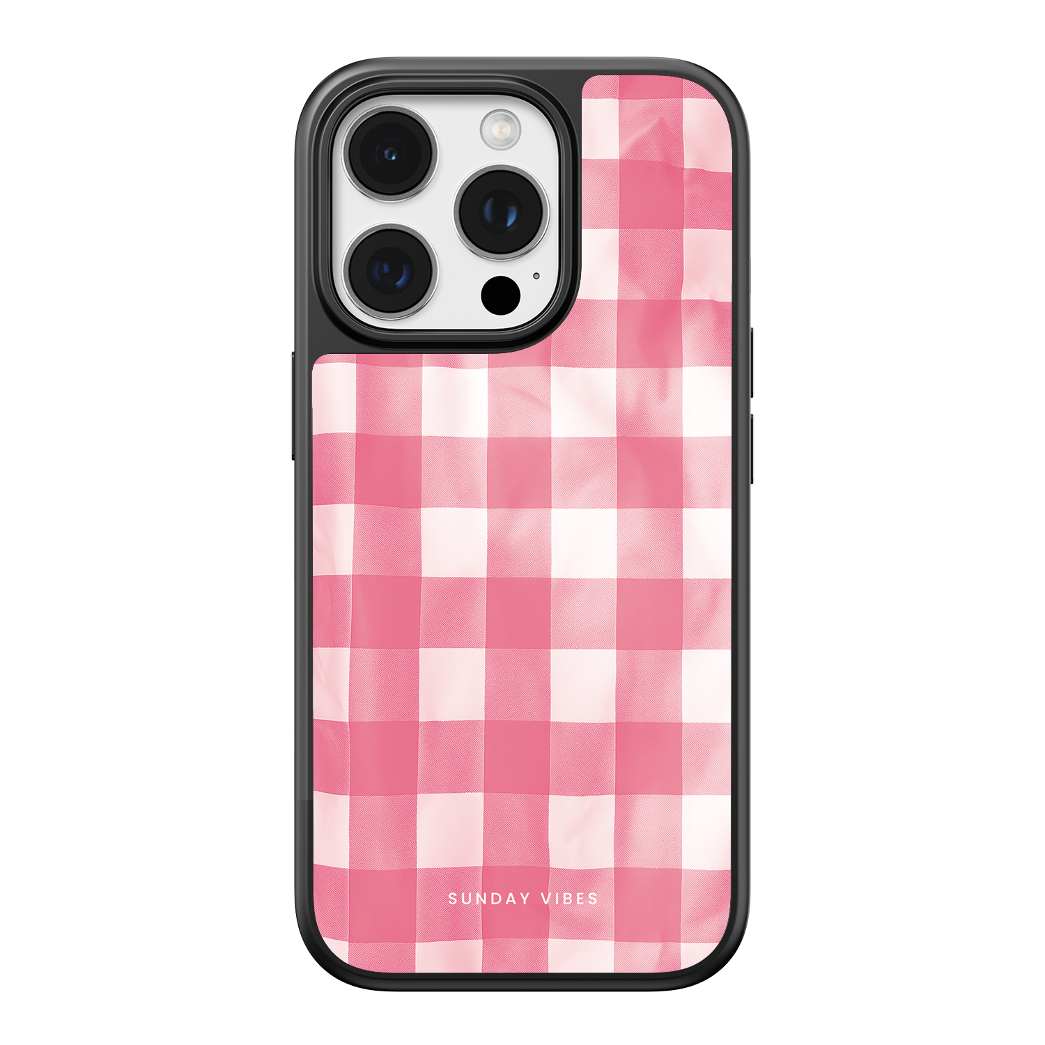 Blush Gingham iPhone Case