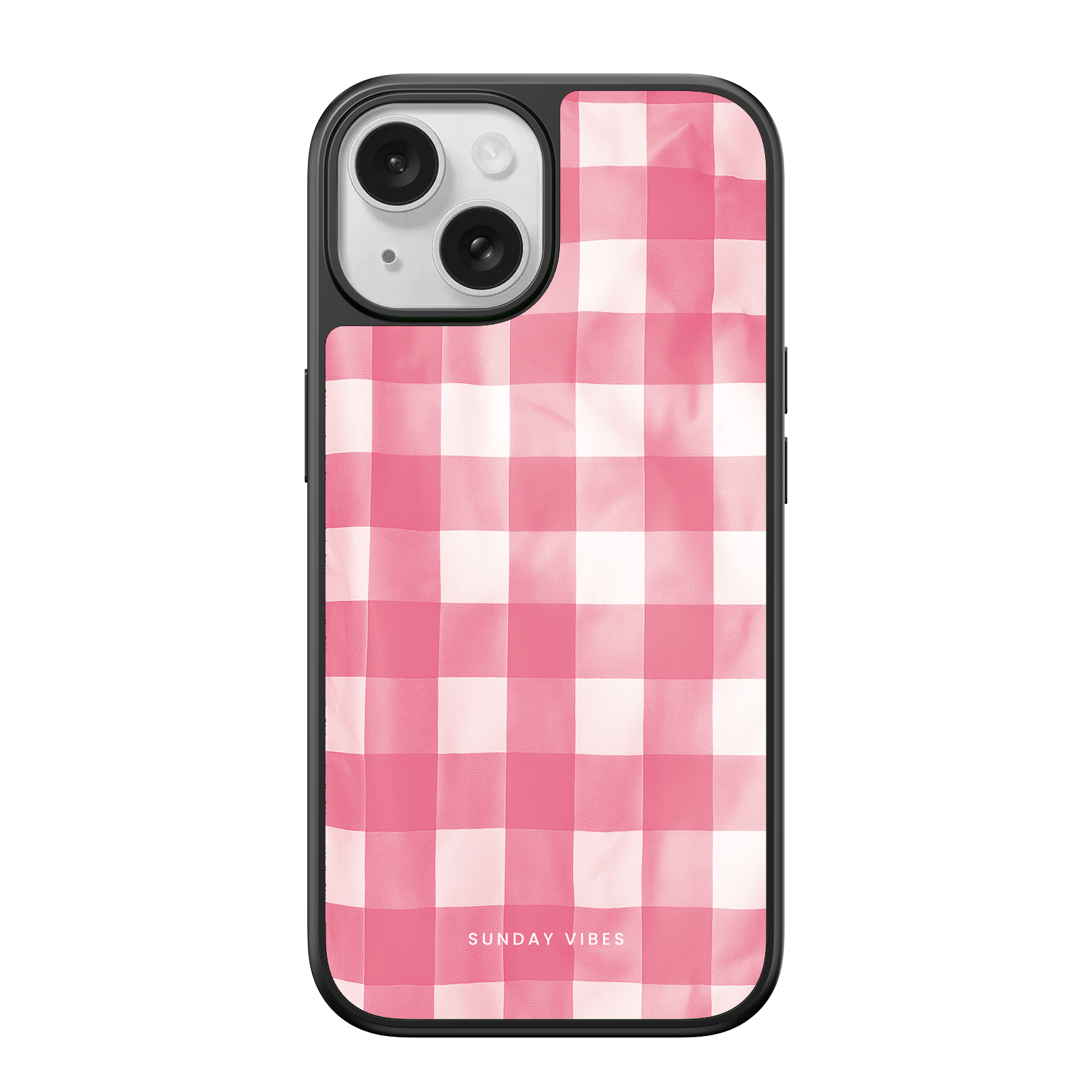 Blush Gingham iPhone Case