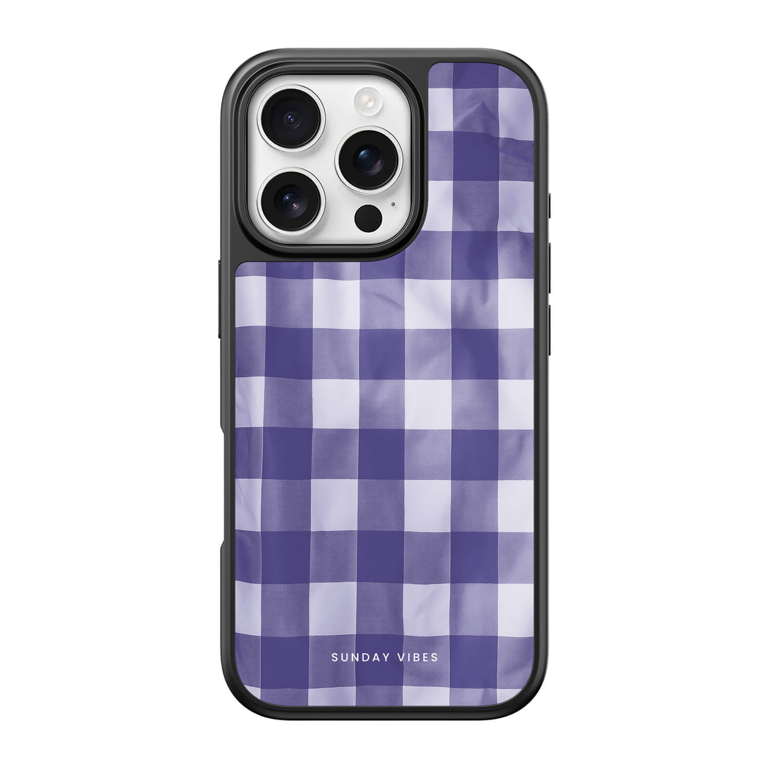 Lavender Plaid iPhone Case