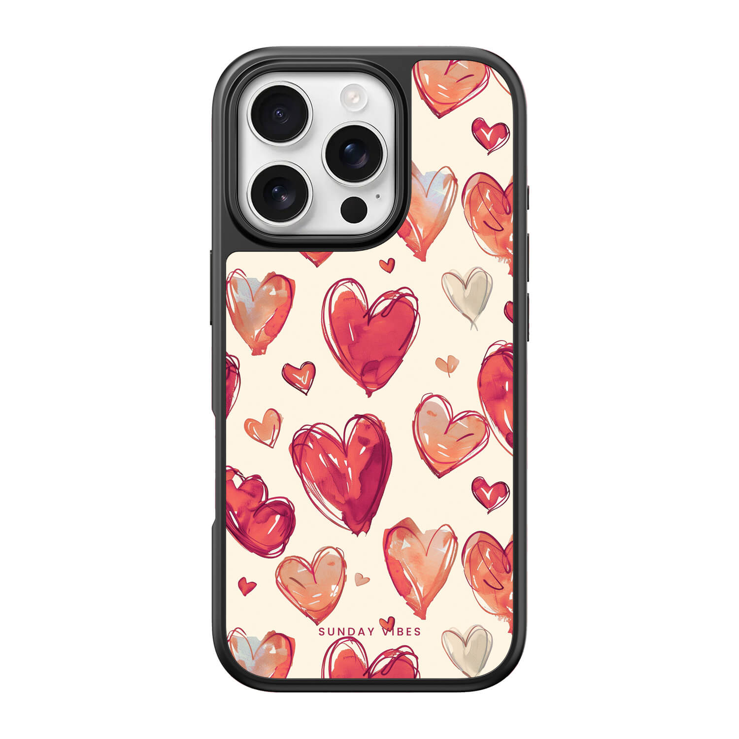 Heartful Hues iPhone Case