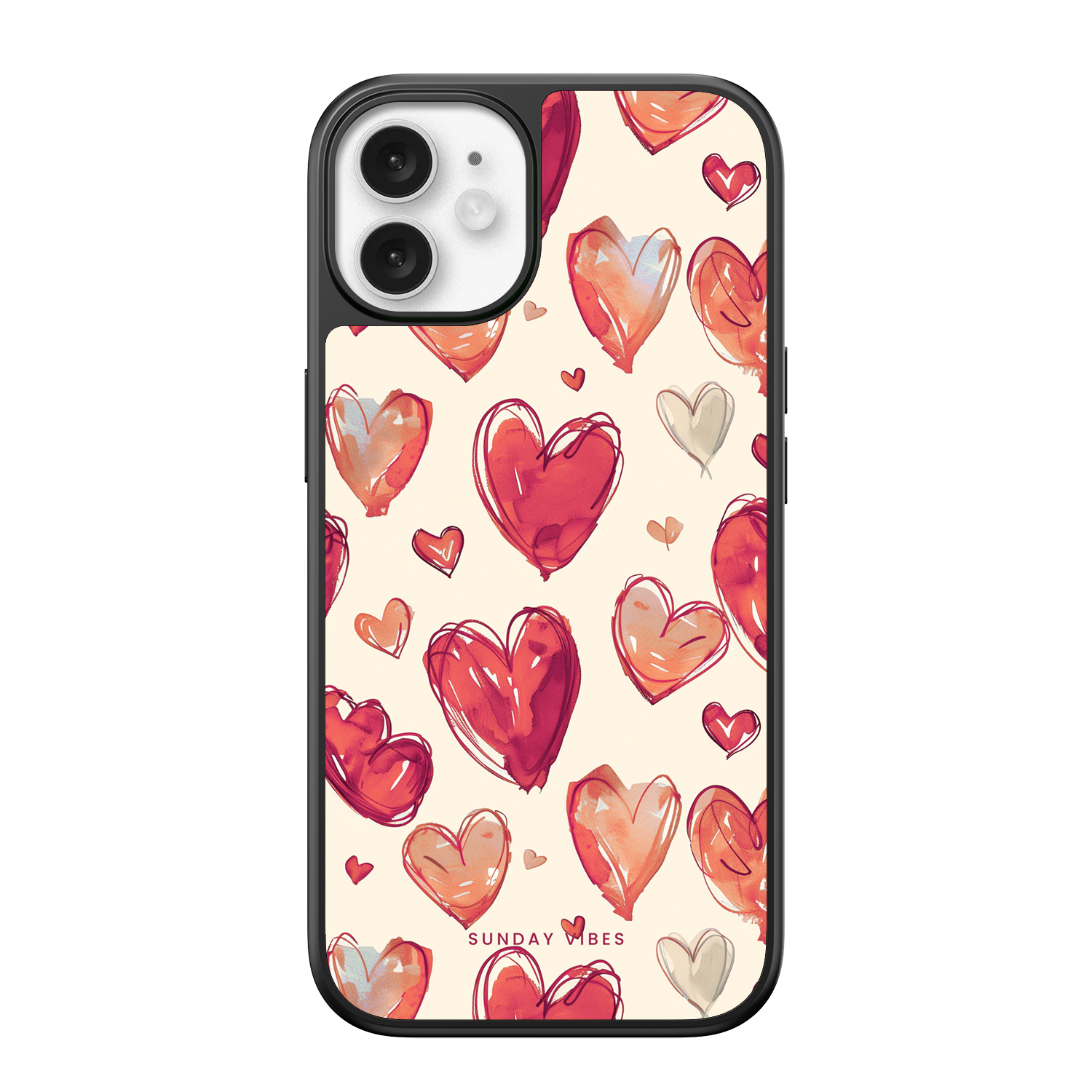 Heartful Hues iPhone Case