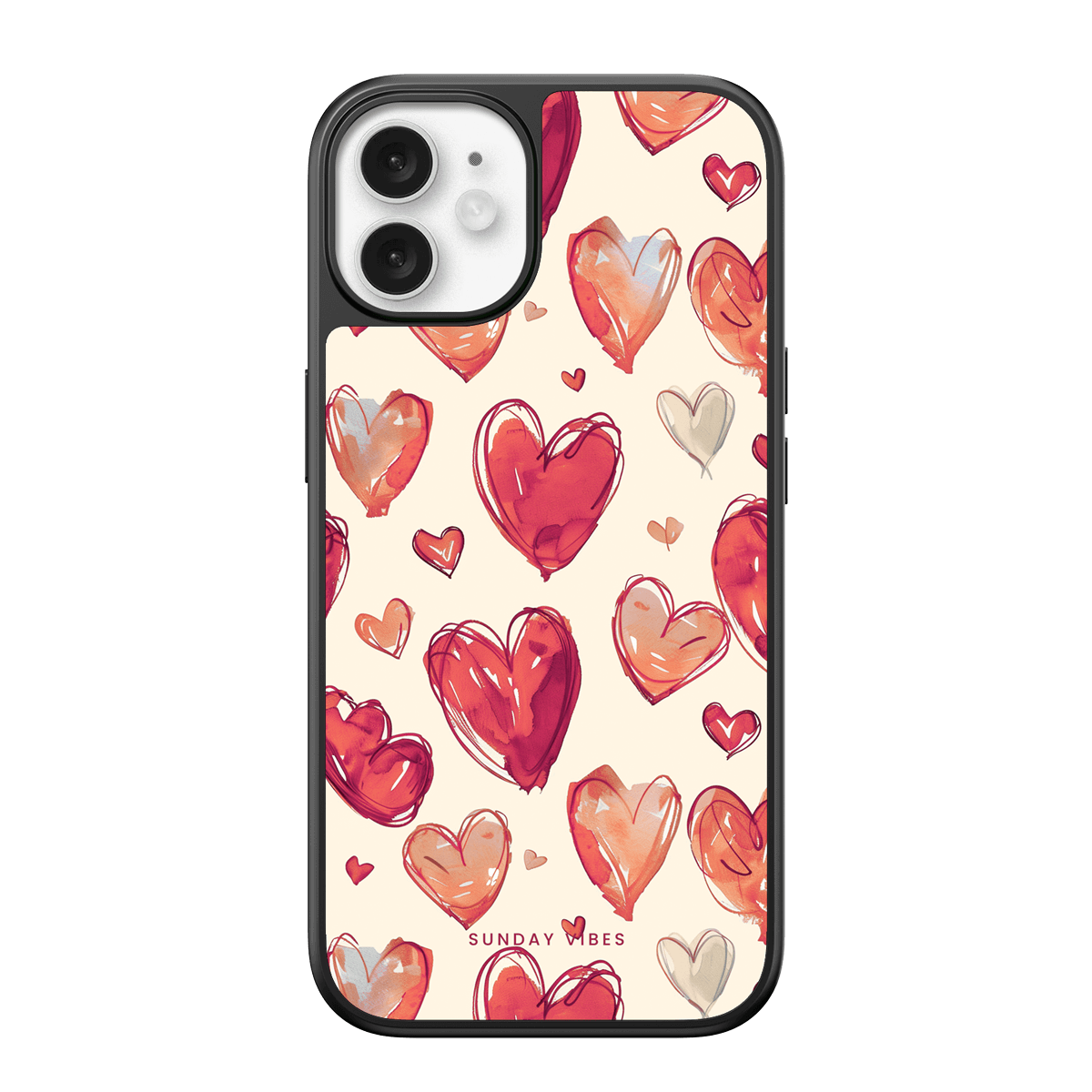 Heartful Hues iPhone Case