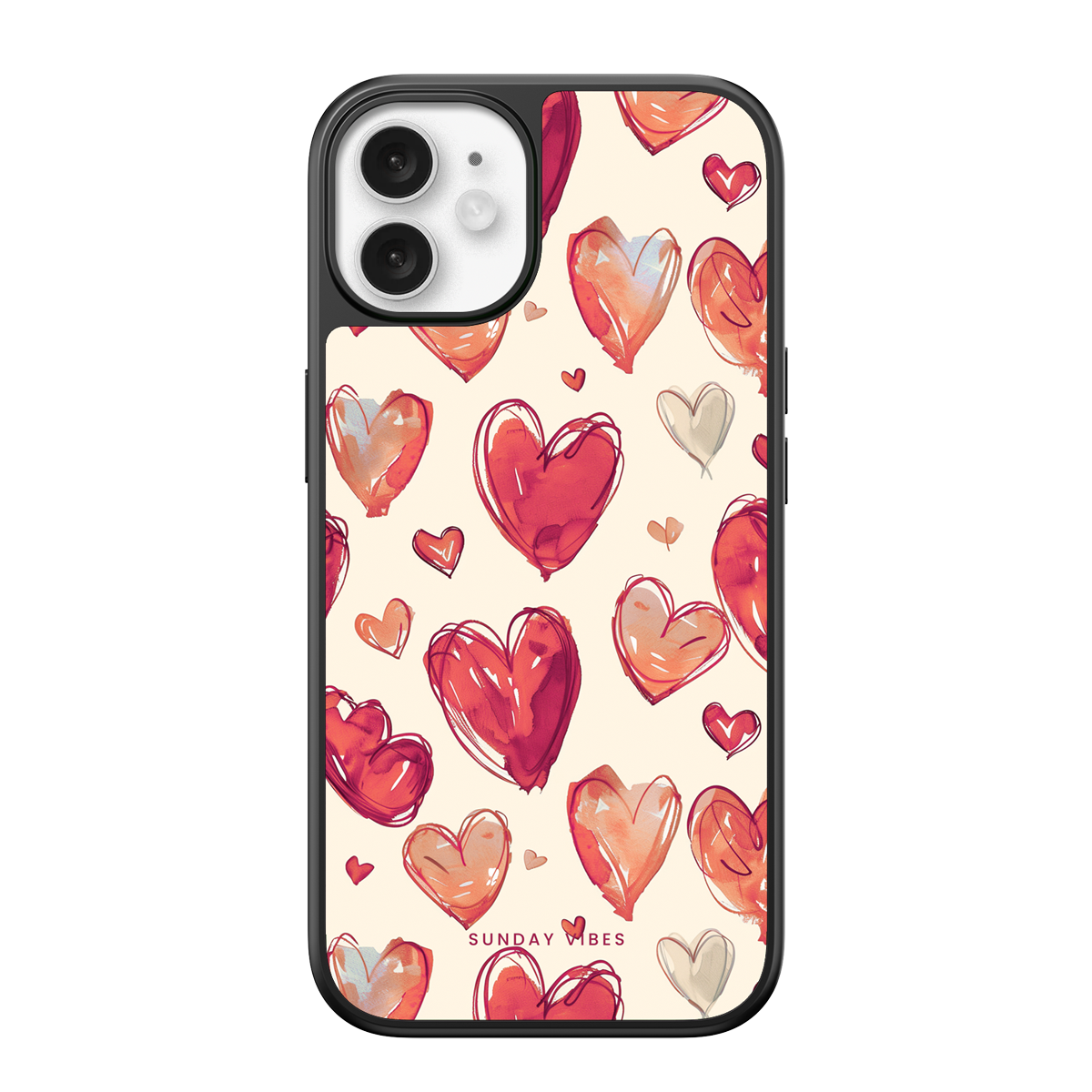 Heartful Hues iPhone Case