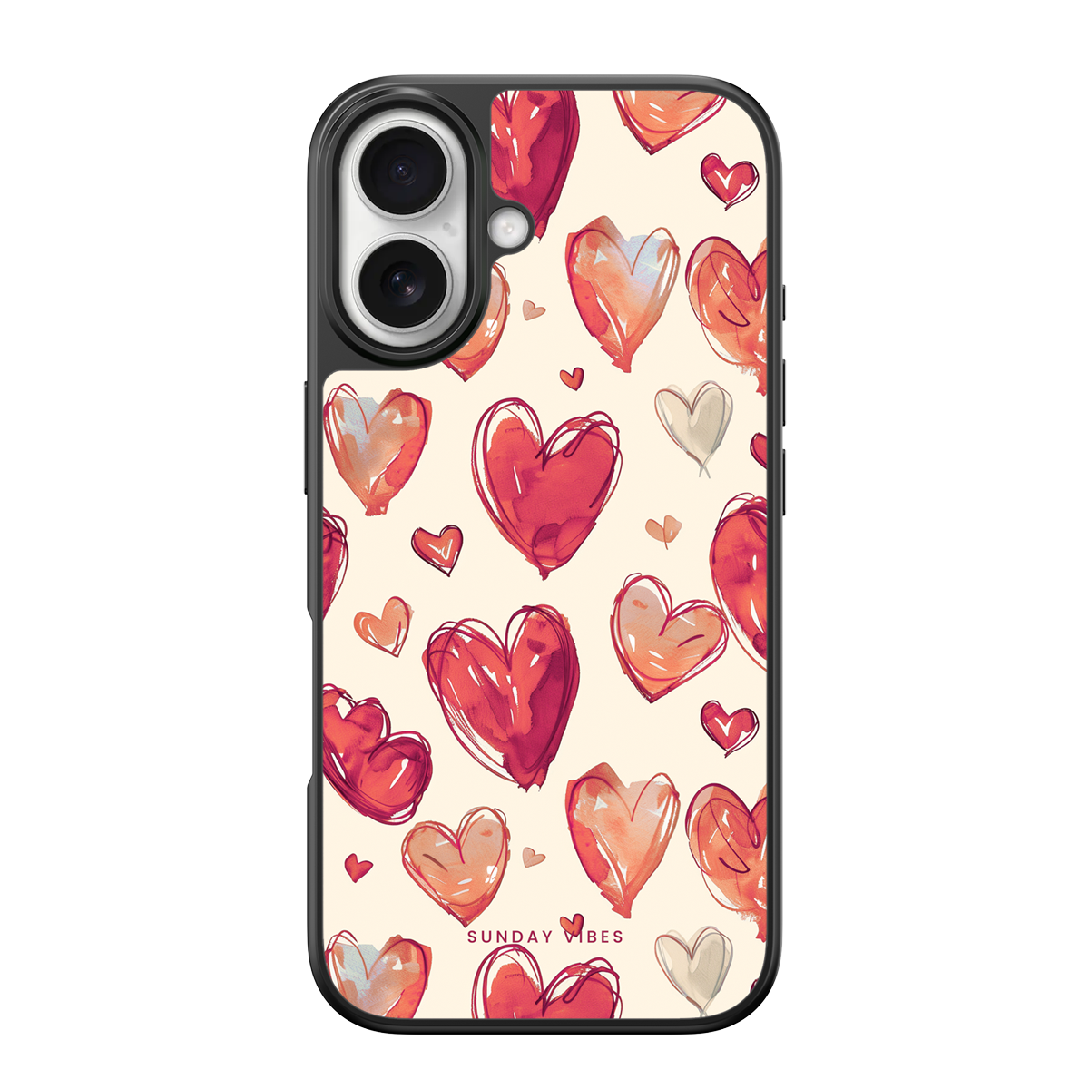 Heartful Hues iPhone Case