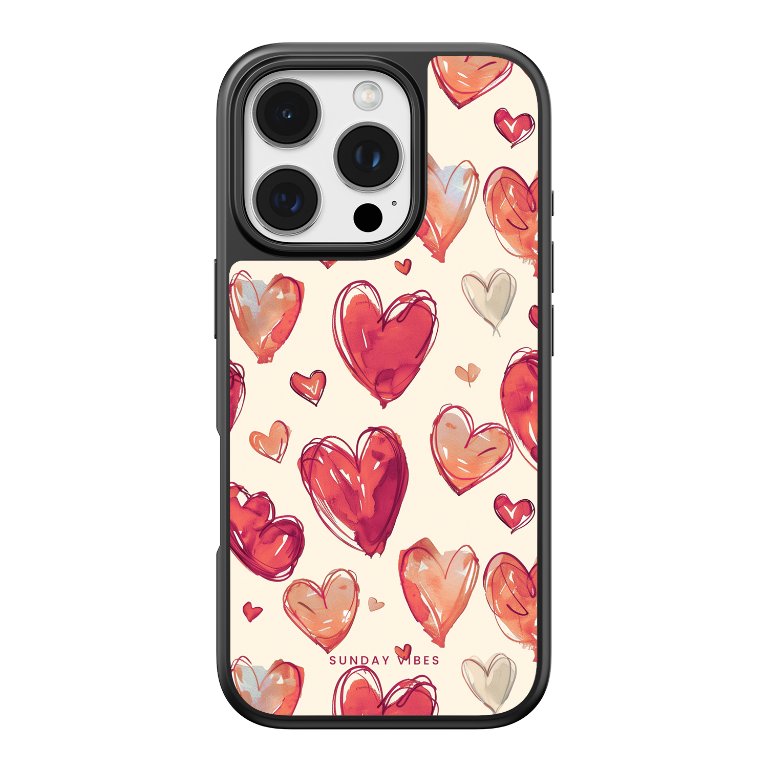 Heartful Hues iPhone Case