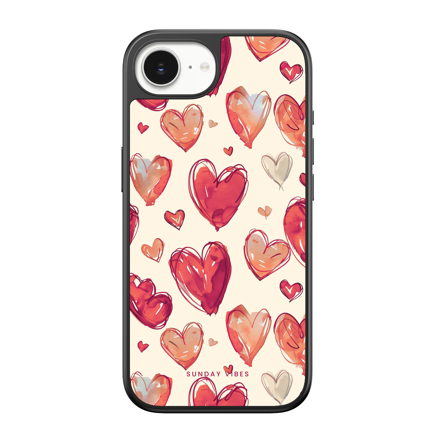 Heartful Hues iPhone Case