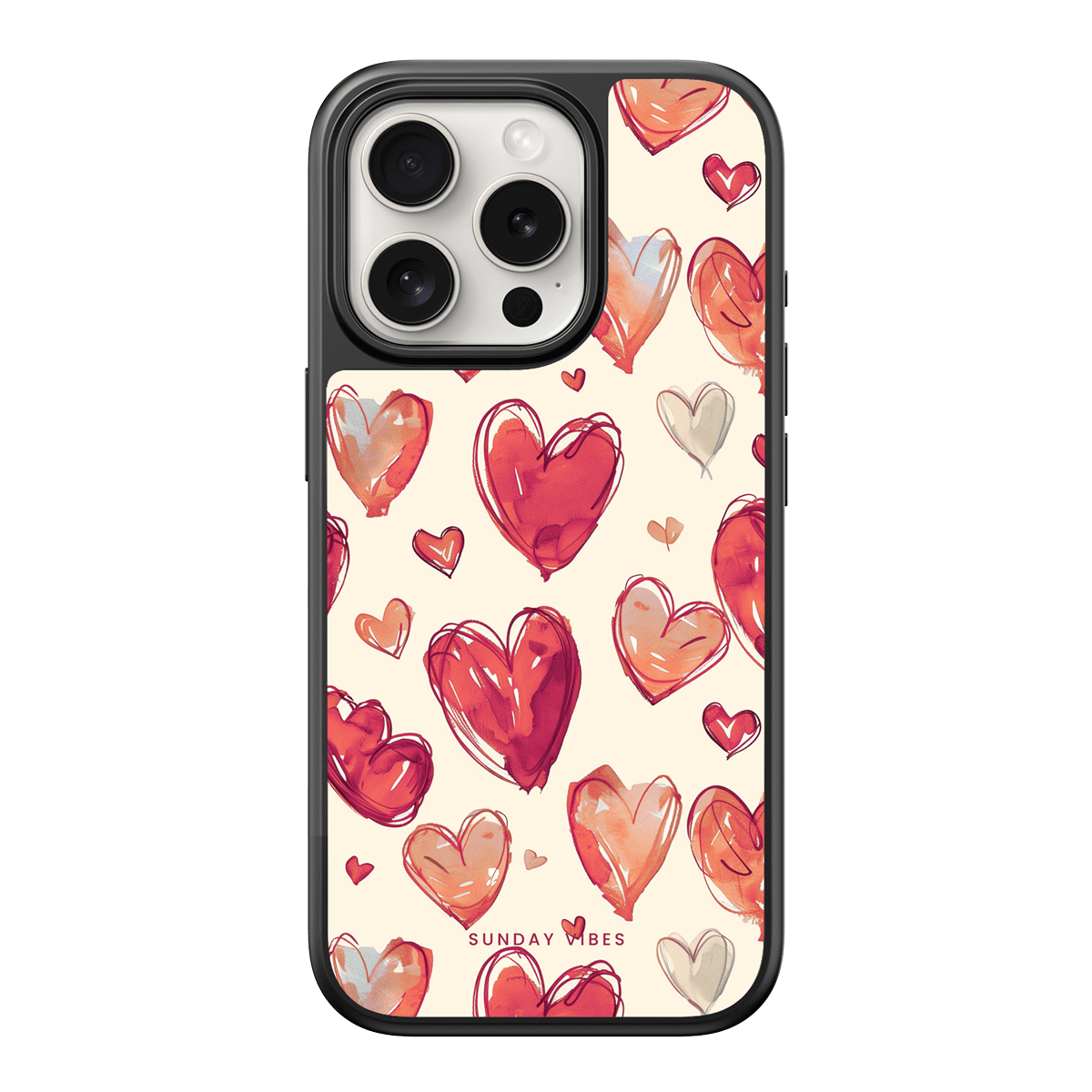 Heartful Hues iPhone Case