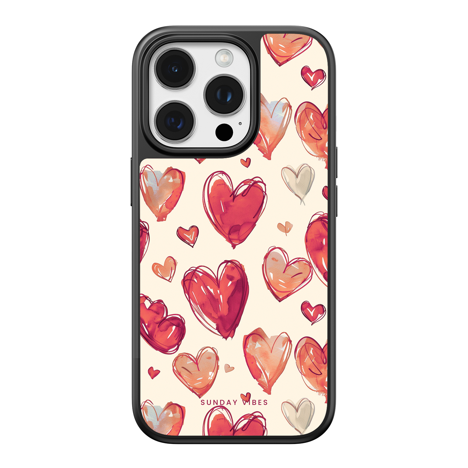 Heartful Hues iPhone Case
