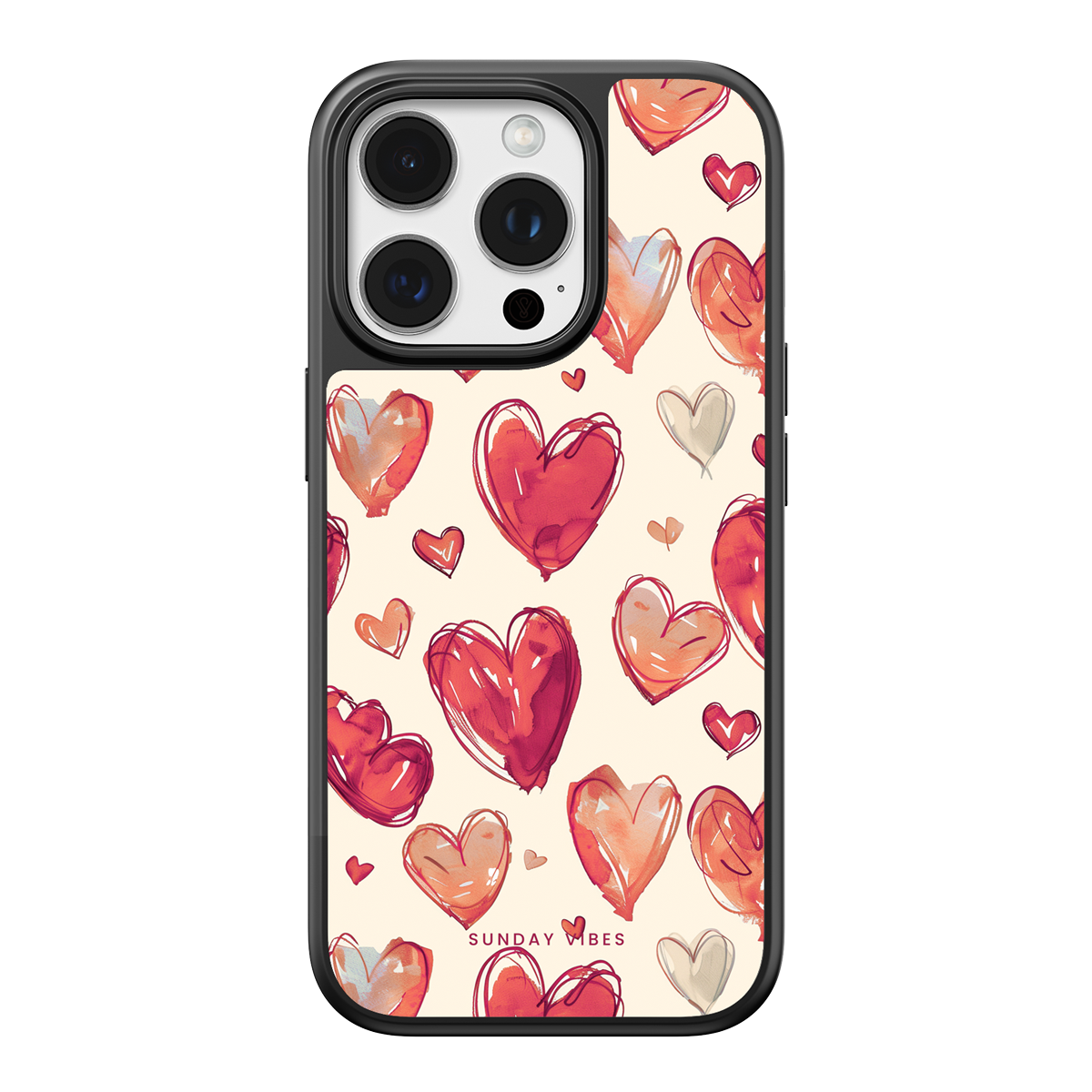 Heartful Hues iPhone Case