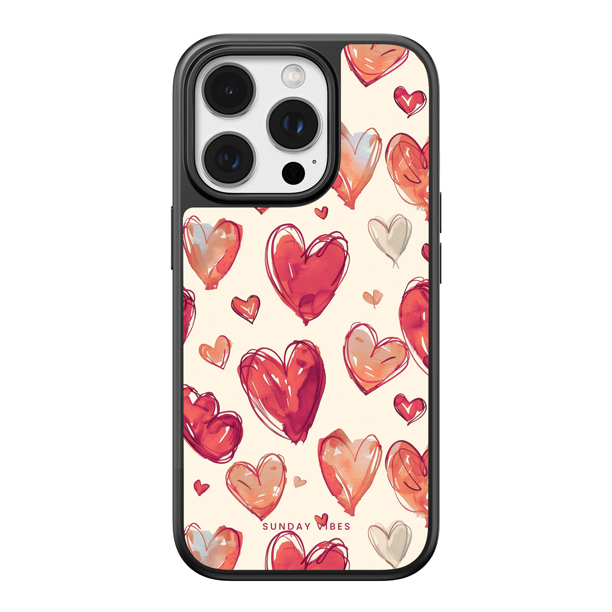 Heartful Hues iPhone Case