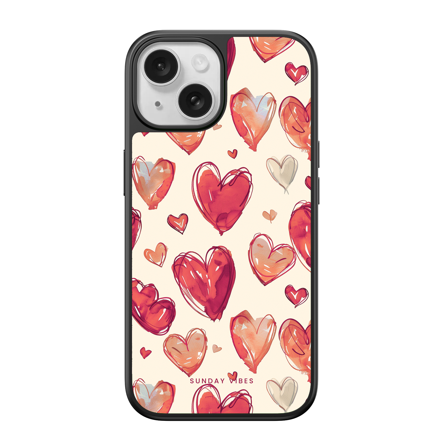 Heartful Hues iPhone Case